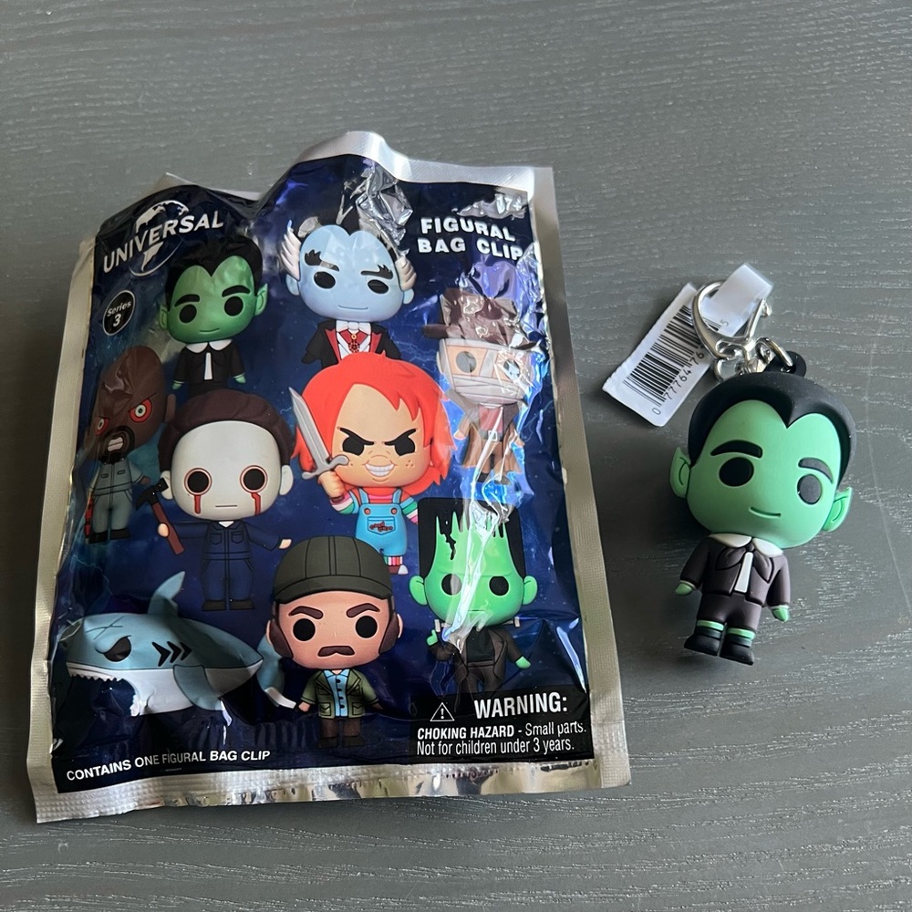 Universal Monsters Green and Black Bag Clip